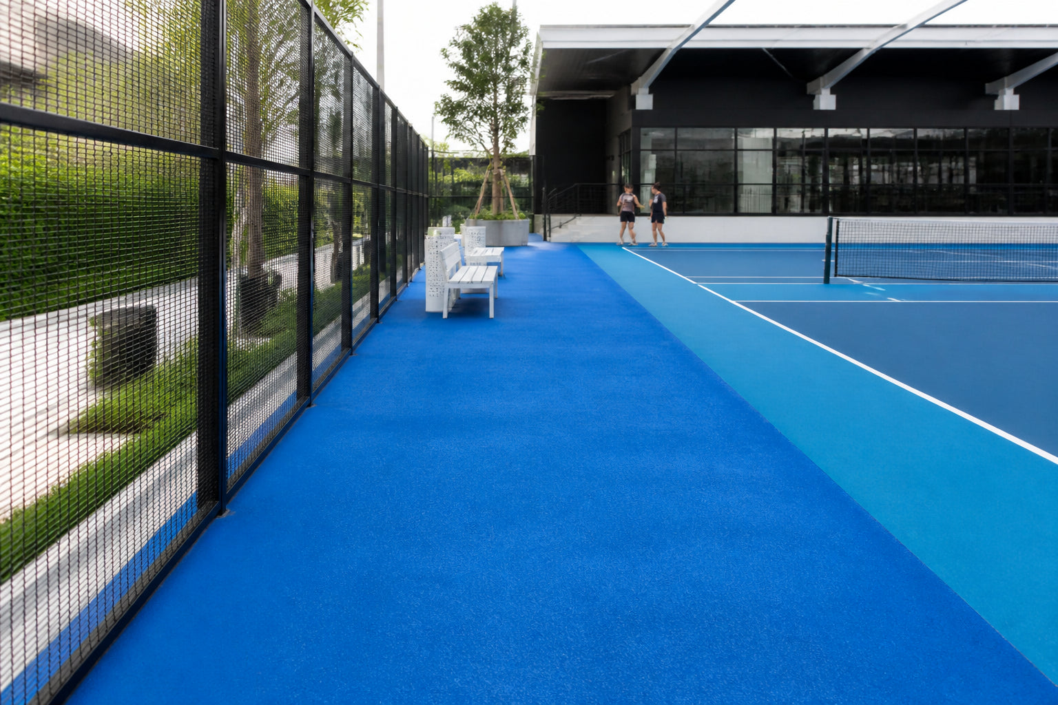 High-Performance Surfacing for Tennis Court Surrounds