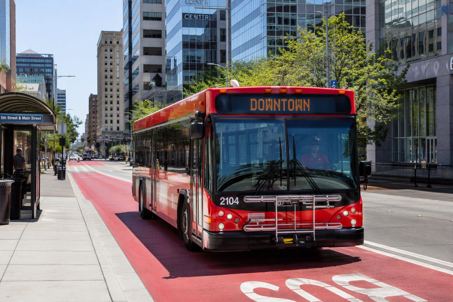 Colored surfacing for transportation hubs