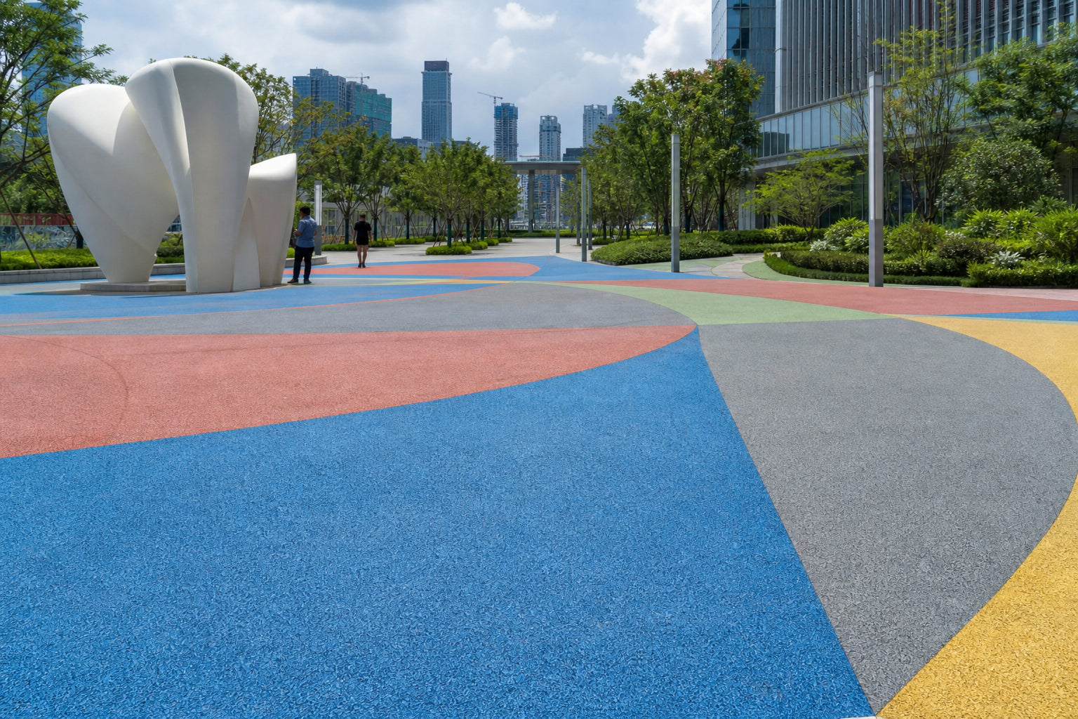 Art Underfoot: Creative Colored Surfacing for Urban Spaces