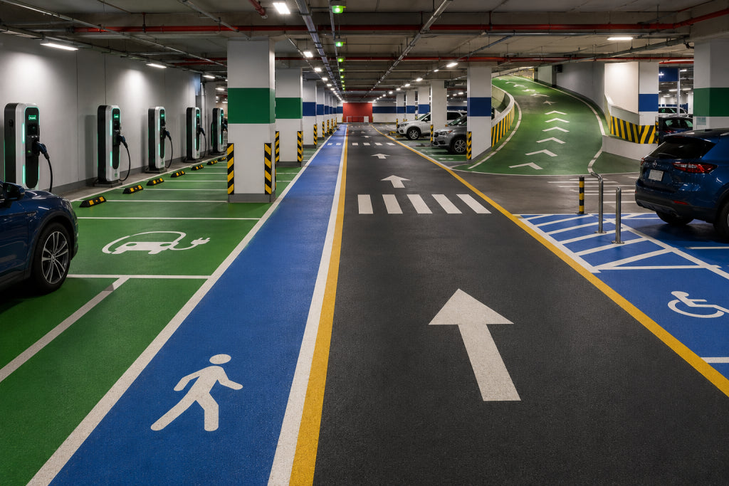 Color, Grip and Guidance for Parking Facilities