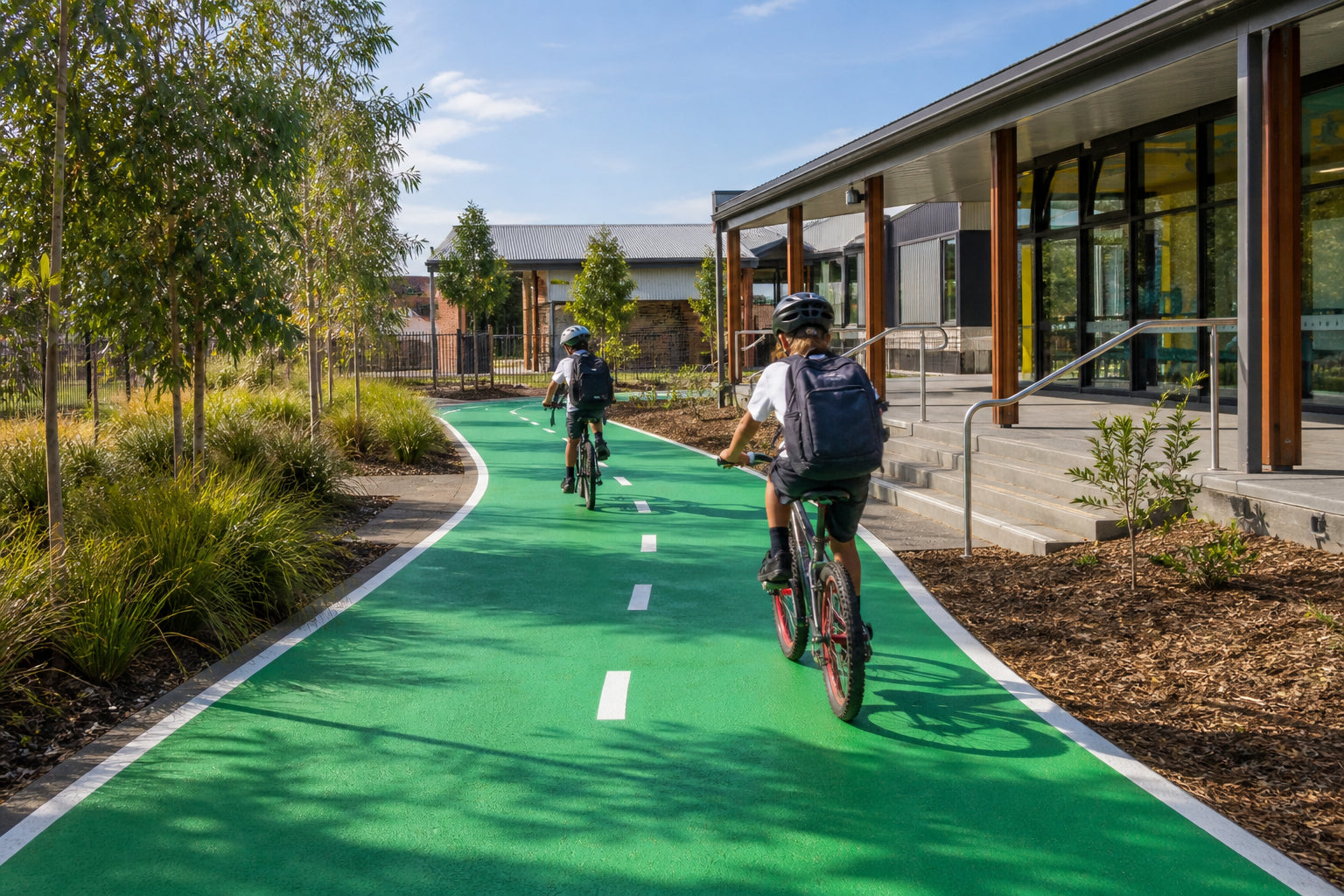 Making Campus Cycling Safer with Colored Routes