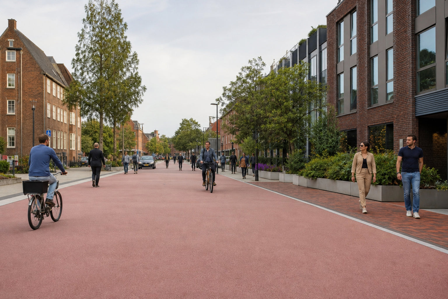 How Can Colored Surfacing Improve Pedestrian Priority Zones?