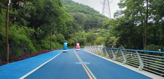 Water-based polymer anti-skid pavement