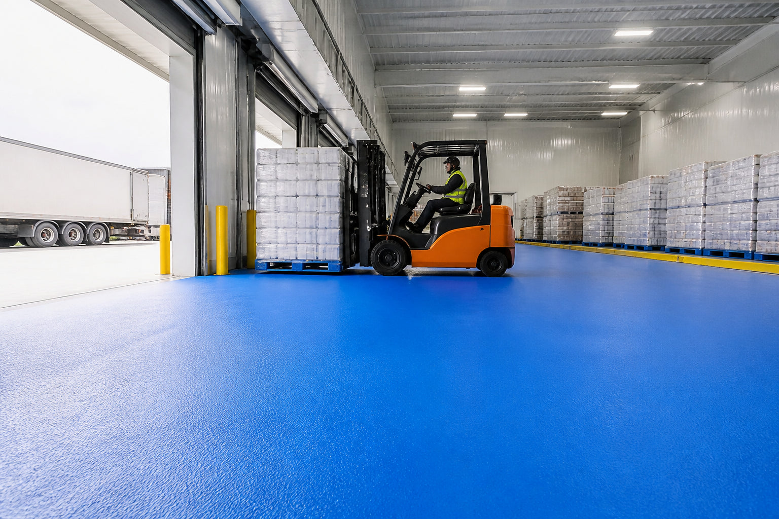 Safer Cold Storage Loading Zones with High-Friction Surfacing