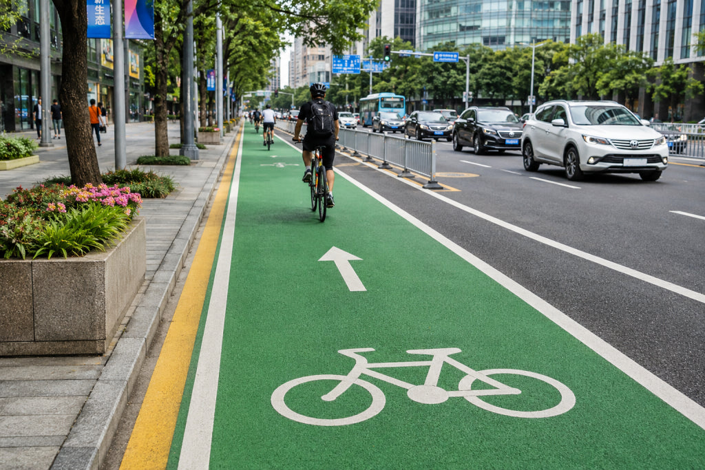 Colored Surfacing for Urban Cycle Tracks
