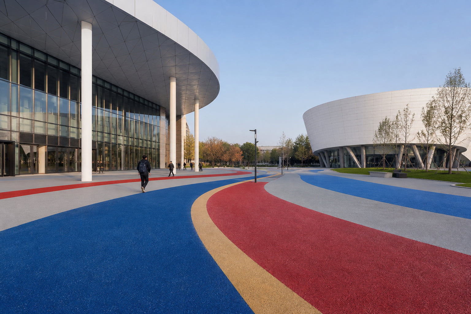 Where Design Meets Safety: Colored Surfacing for Cultural Venues