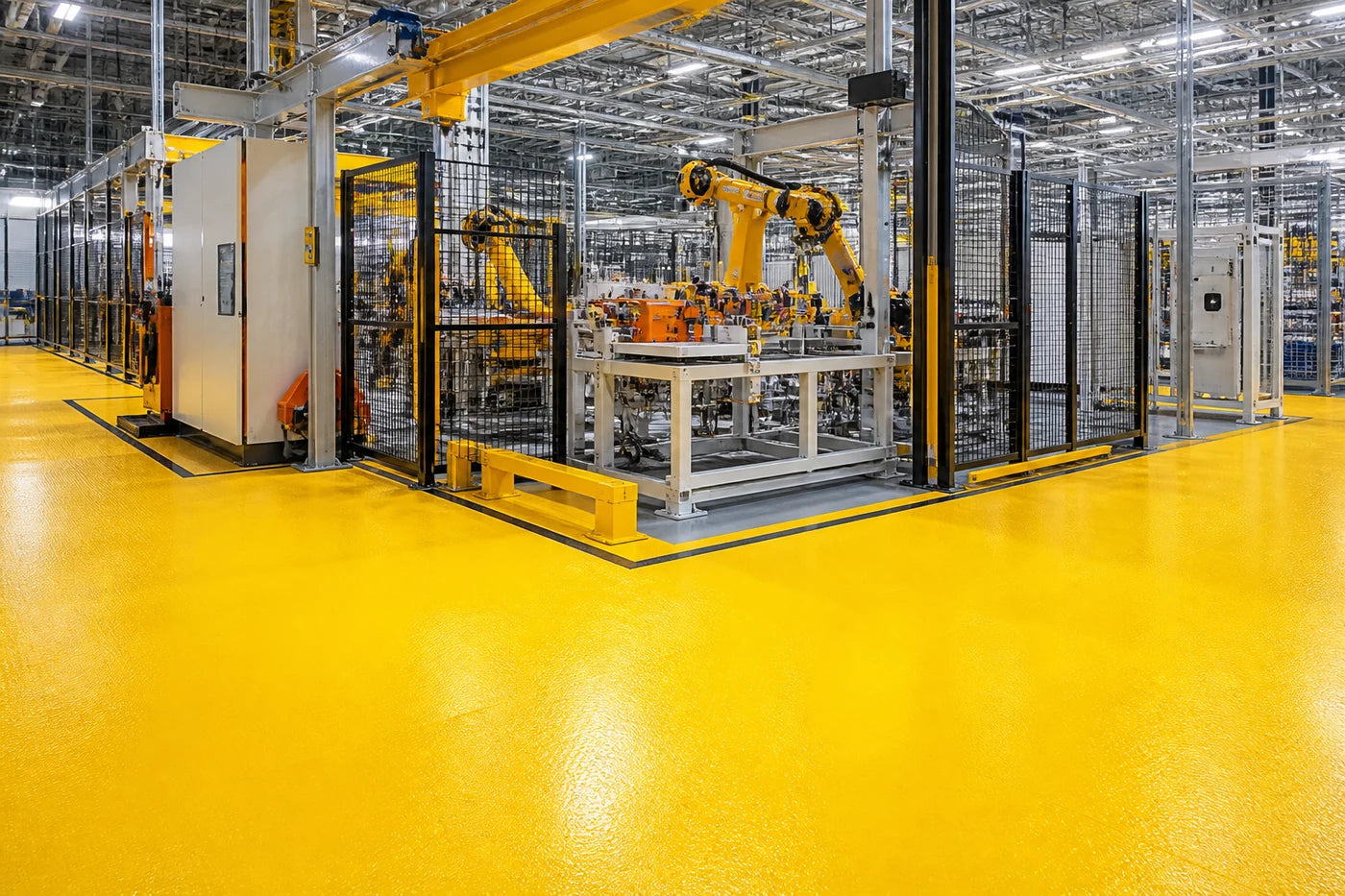 High-Friction Flooring for Warehouse Pedestrian Lanes