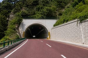 Durable Colored Surfacing for Tunnel Entrances and Exits
