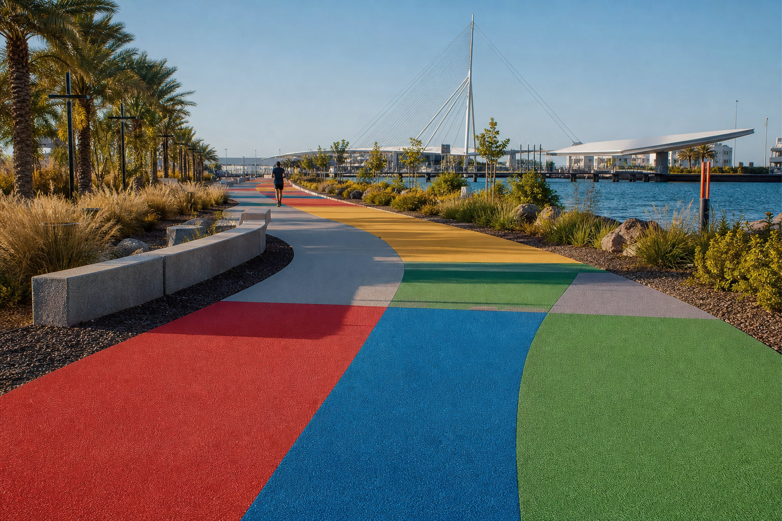 Follow the Color: Wayfinding Through Colored Pavement