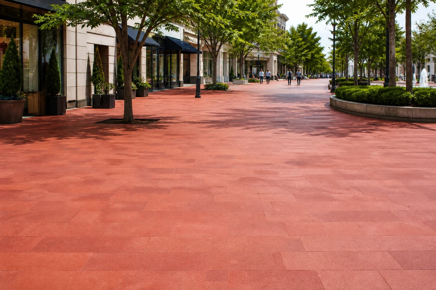 Colored road safety surfacing