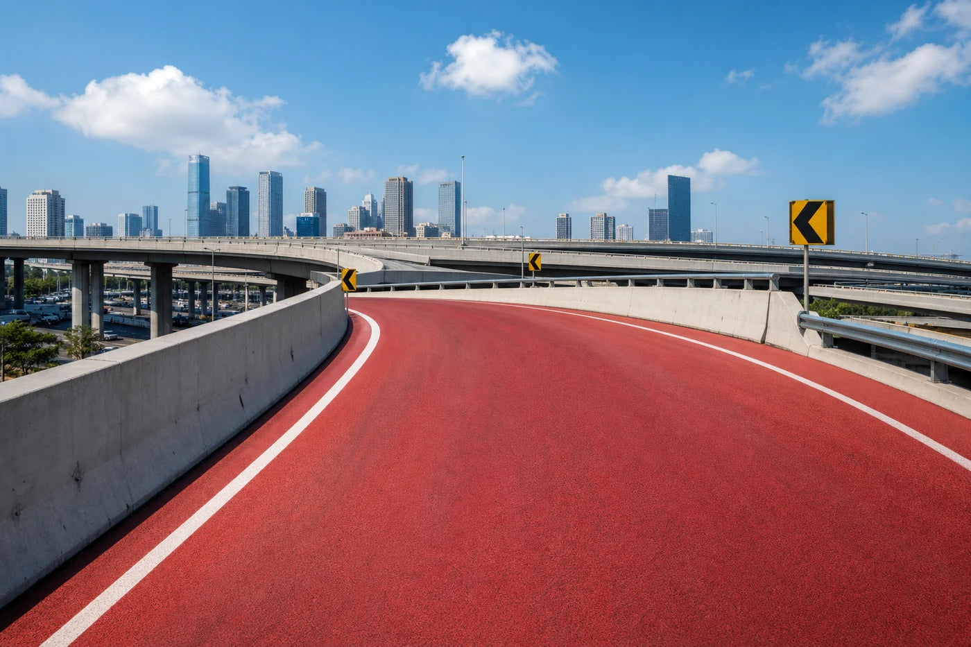 Key Benefits of High‑Friction Colored Pavement for Urban Overpass Ramps