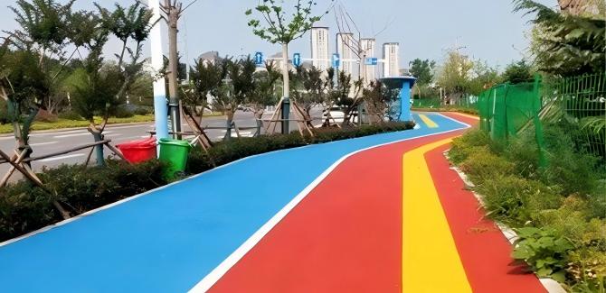 Water-based EAU colored pavement