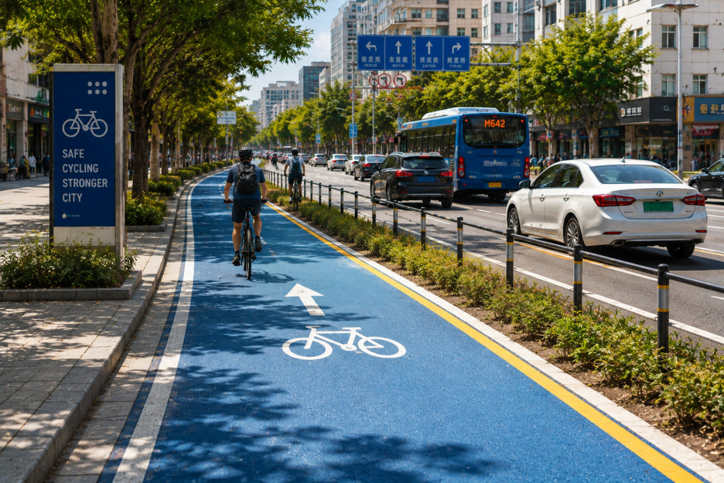 Colored Surfacing for Urban Bike Lanes