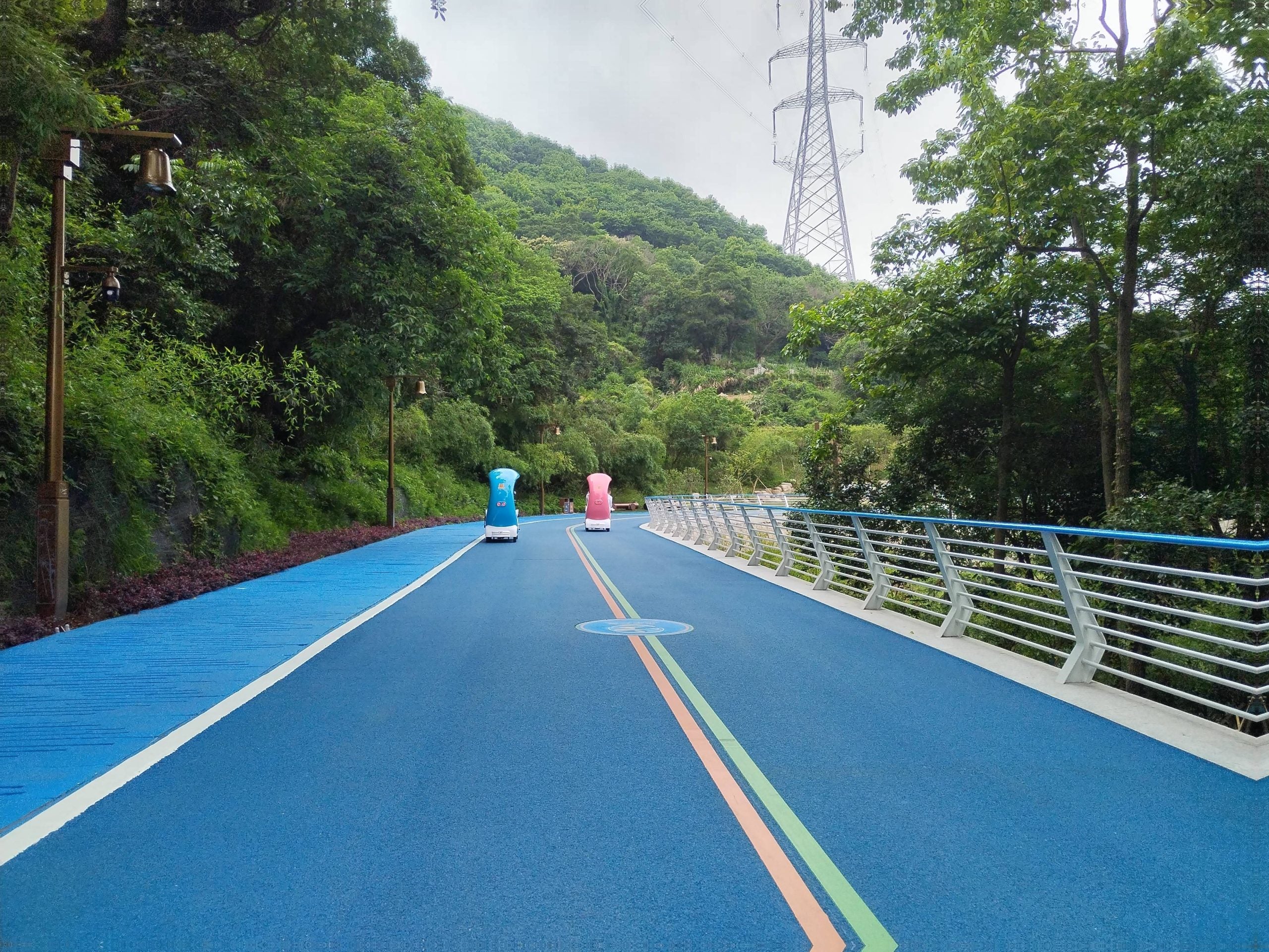 Colored pavement is built in six precise steps.